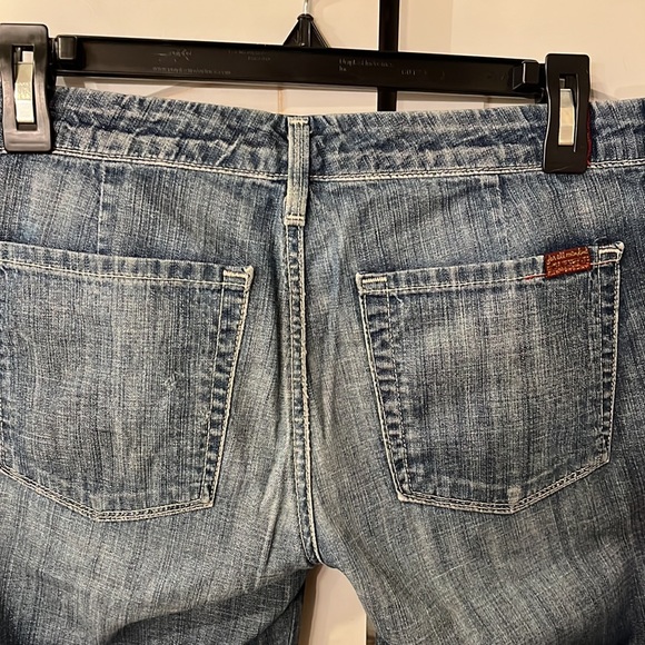 7 for All Mankind low rise wide leg jeans - Picture 5 of 7